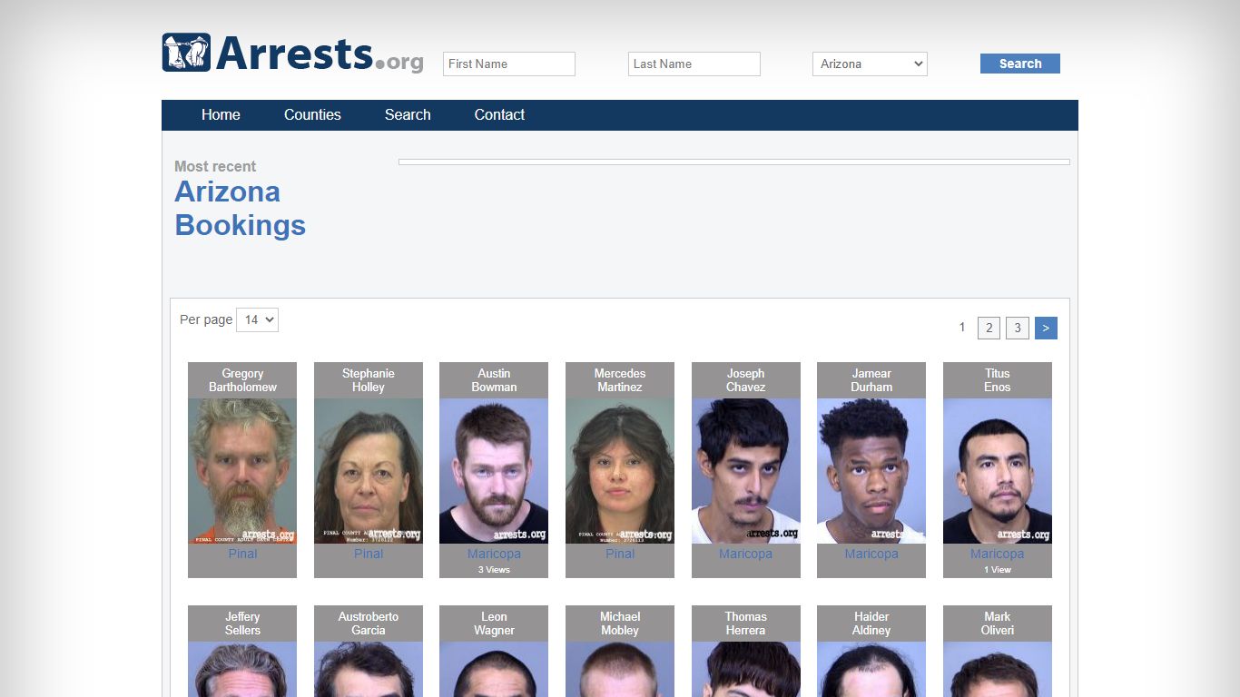 Arizona Arrests and Inmate Search